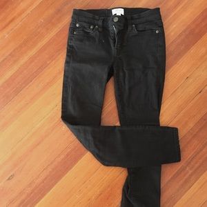 J Crew Black Toothpick Jeans 24 Petite